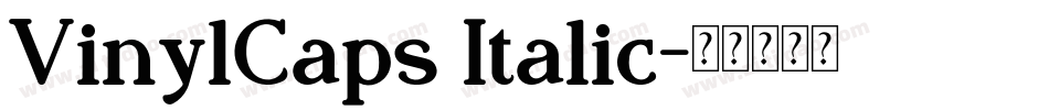 VinylCaps Italic字体转换